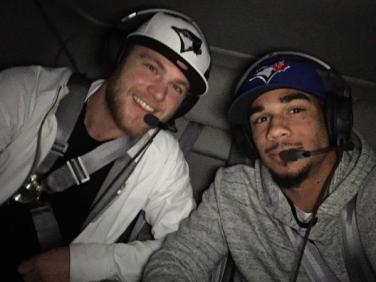 Need another reason to love Evander Kane? The guy takes a helicopter to the Jays-Royals game 3.