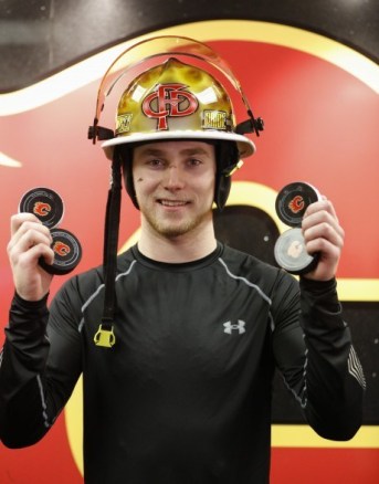 Calgary: When you score 4 goals in one game you get to drive the fire truck.